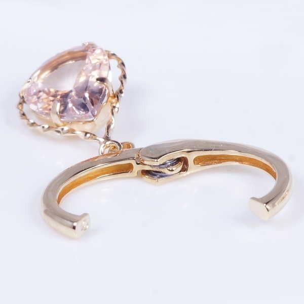 K18 1.6ct モルガナイトピアリング ペアシェイプ 18金 クリスマス