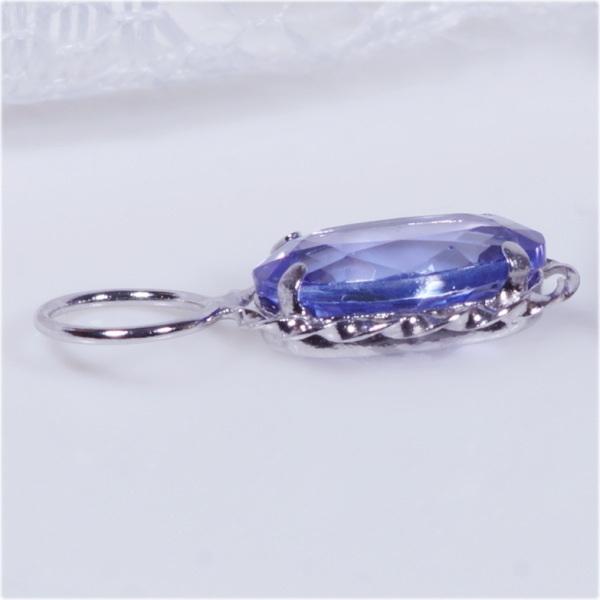 Pt GSTV タンザナイト 約2ctピアリングピアス チャーム