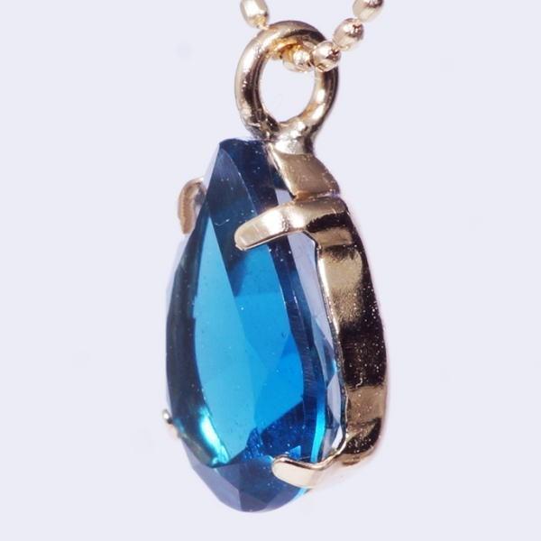 ブルートパーズ　ペアシェイプ6×4㍉　K18ペンダントヘッド ブルートパーズ ペアシェイプ6×4㍉ K18ペンダントヘッド