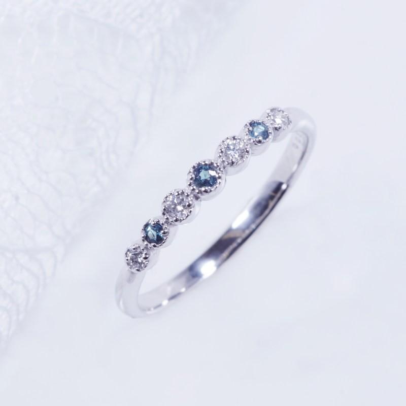 PT 0.05ct アレキサンドライトリング ダイヤ 0.07ct プラチナ RO7637 