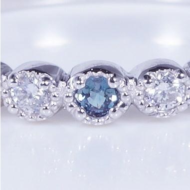 PT 0.05ct アレキサンドライトリング ダイヤ 0.07ct プラチナ RO7637 