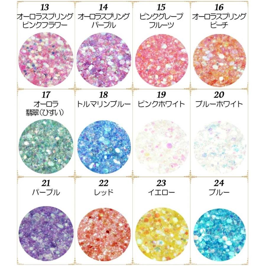 数量限定 2026福袋】ジェルネイル ブレンドグリッター12色セット 日本