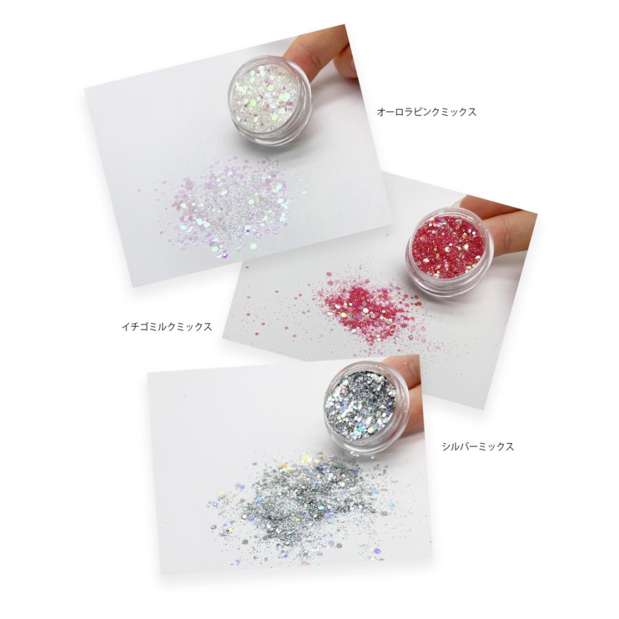 ラメ グリッター ミックスグリッター12色セット : ジェルネイル
