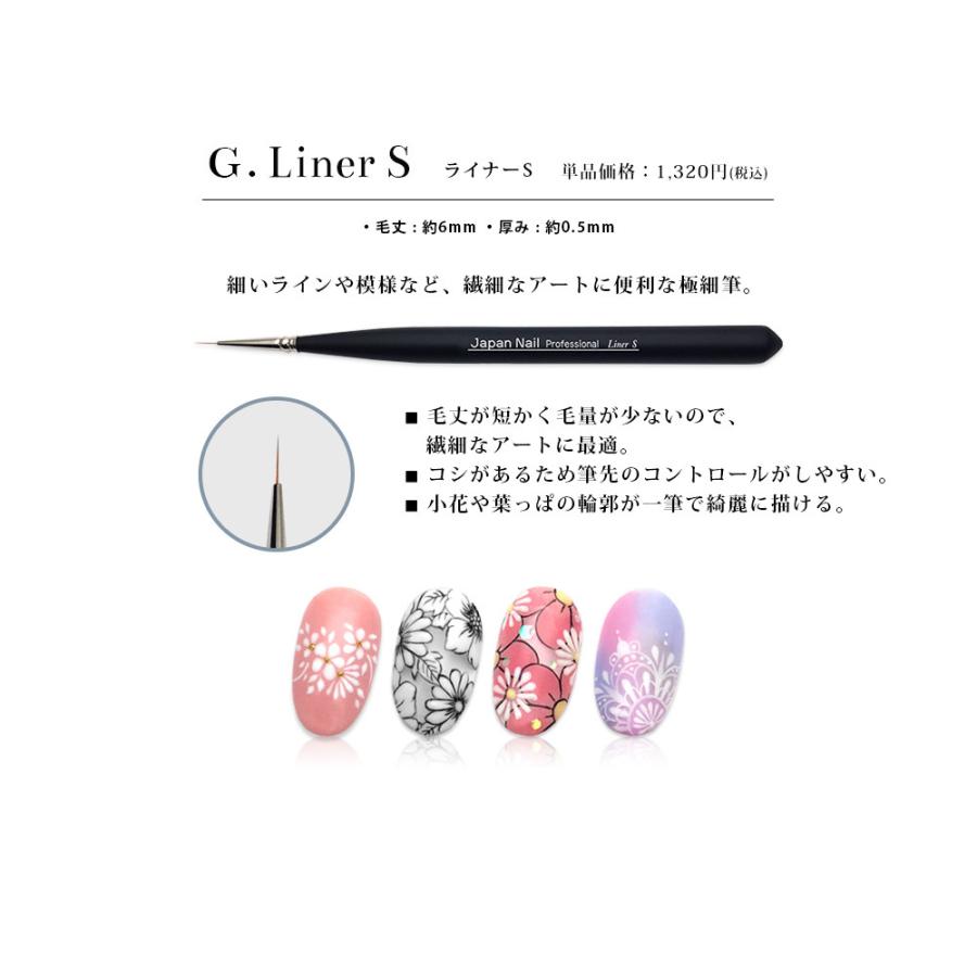 ネイルアート用品(筆など) fina SHINYGEL Professional：ジェルブラシ／アート ジェルネイル 細筆
