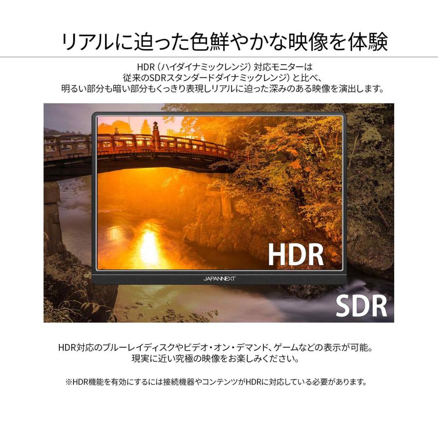 JAPANNEXT ゲーミングモニター 13.3インチ IPSパネル フルHD