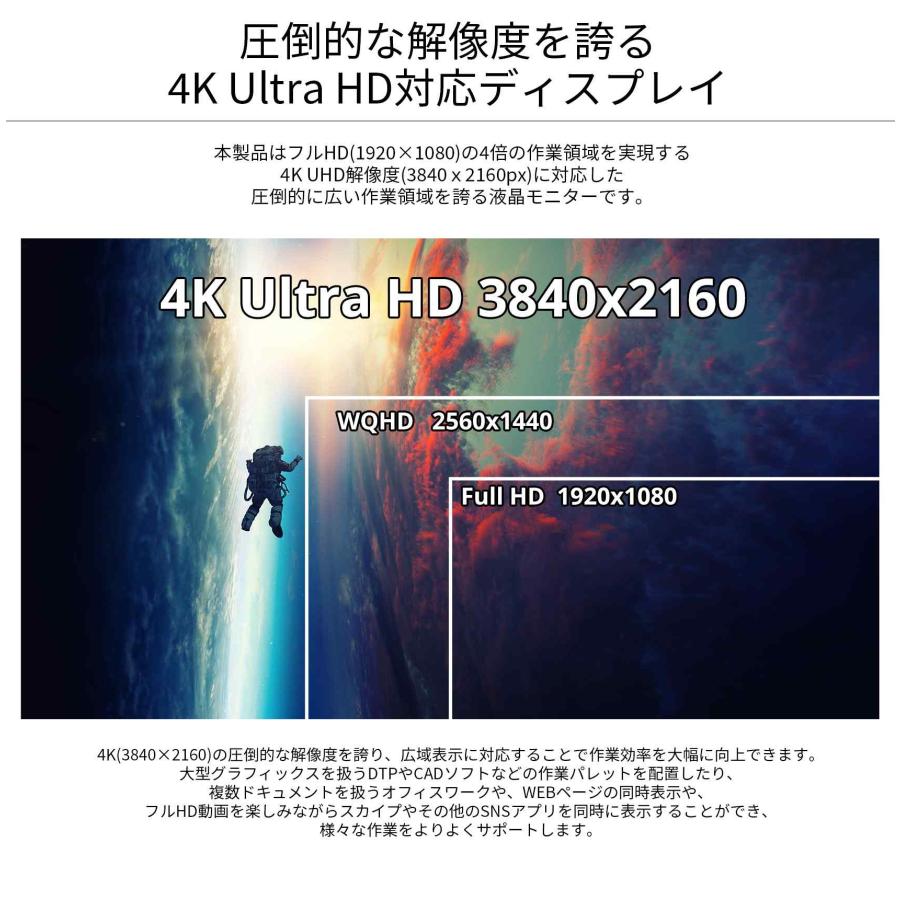 JAPANNEXT（ジャパンネクスト） JAPANNEXT 31.5型 4K液晶モニター USB
