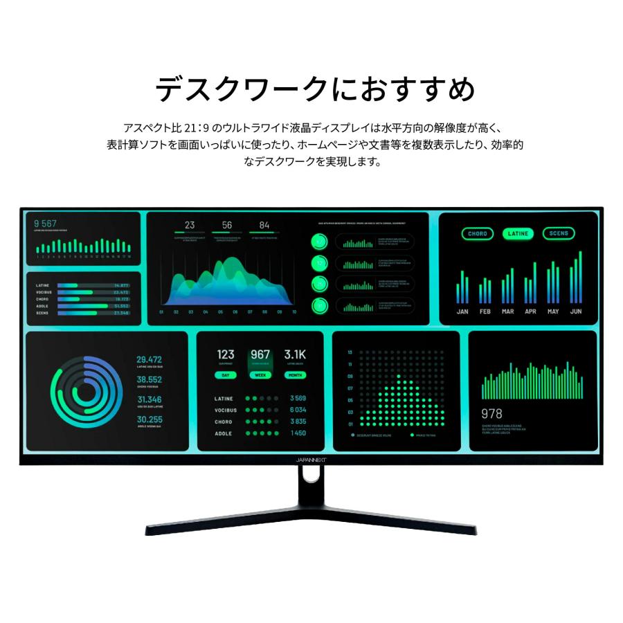 JAPANNEXT（ジャパンネクスト） JAPANNEXT 34インチIPSパネル UWQHD