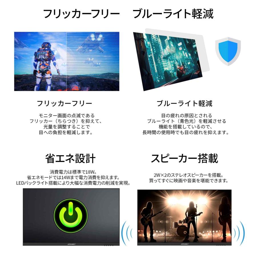 JAPANNEXT 27インチ IPSパネル Full HD(1920 x 1080) 360Hz 液晶モニター 27X-360(JN-360IPS27FHDR-HSP) HDMI DP sRGB 100% HDR400 昇降式スタンド搭載爆買_14