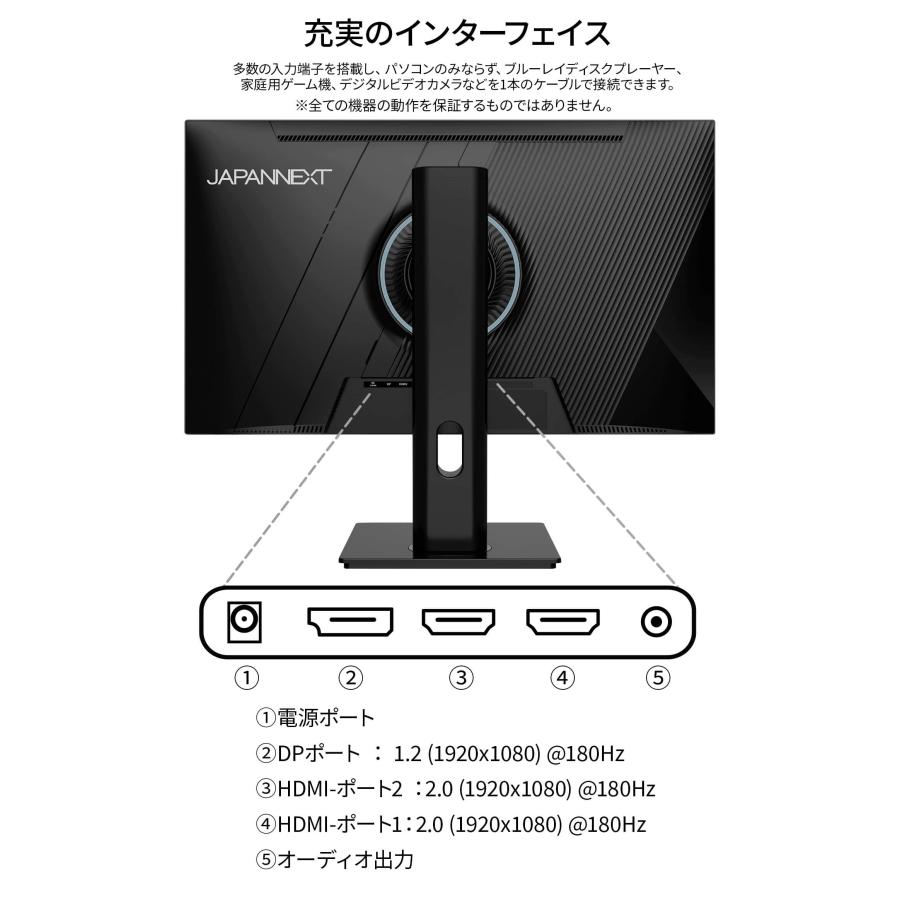 JAPANNEXT（ジャパンネクスト） JAPANNEXT 24.5インチ TNパネル搭載