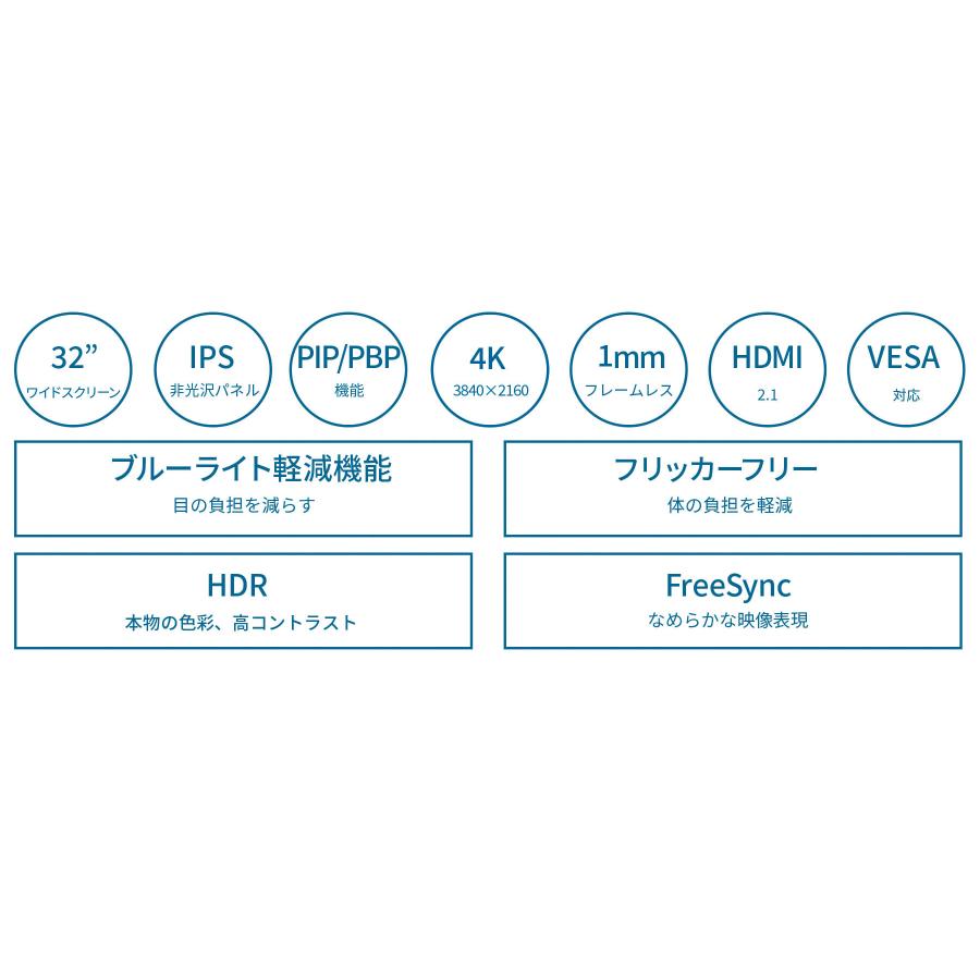 JAPANNEXT 32インチ IPSパネル搭載 4K(3840x2160)解像度 液晶 JAPANNEXT 32インチ IPSパネル搭載 4K(3840x2160)解像度 液晶