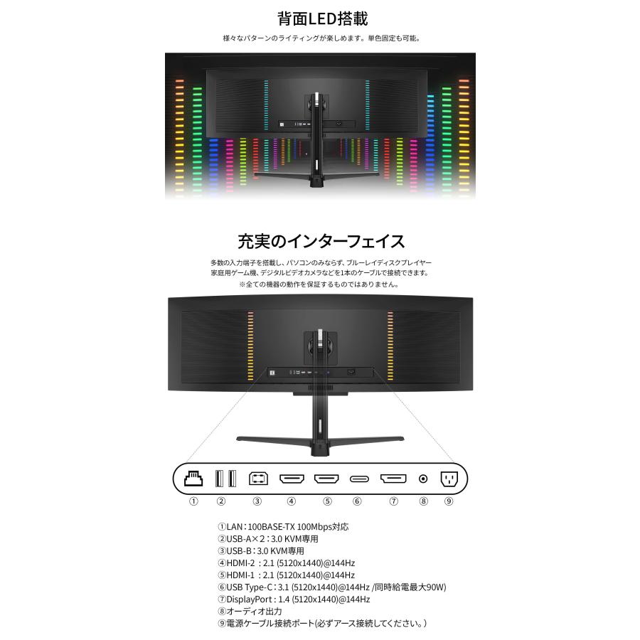 JAPANNEXT 49インチ 量子ドット有機ELパネル(QD-OLED) 144Hz 超 JAPANNEXT 49インチ 量子ドット有機ELパネル(QD-OLED) 144Hz 超
