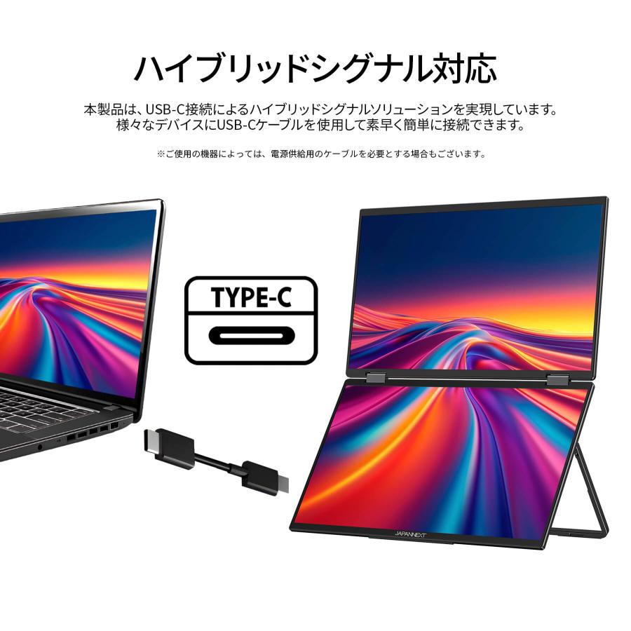 JAPANNEXT（ジャパンネクスト） JAPANNEXT 15.6インチ IPSパネルx2搭載