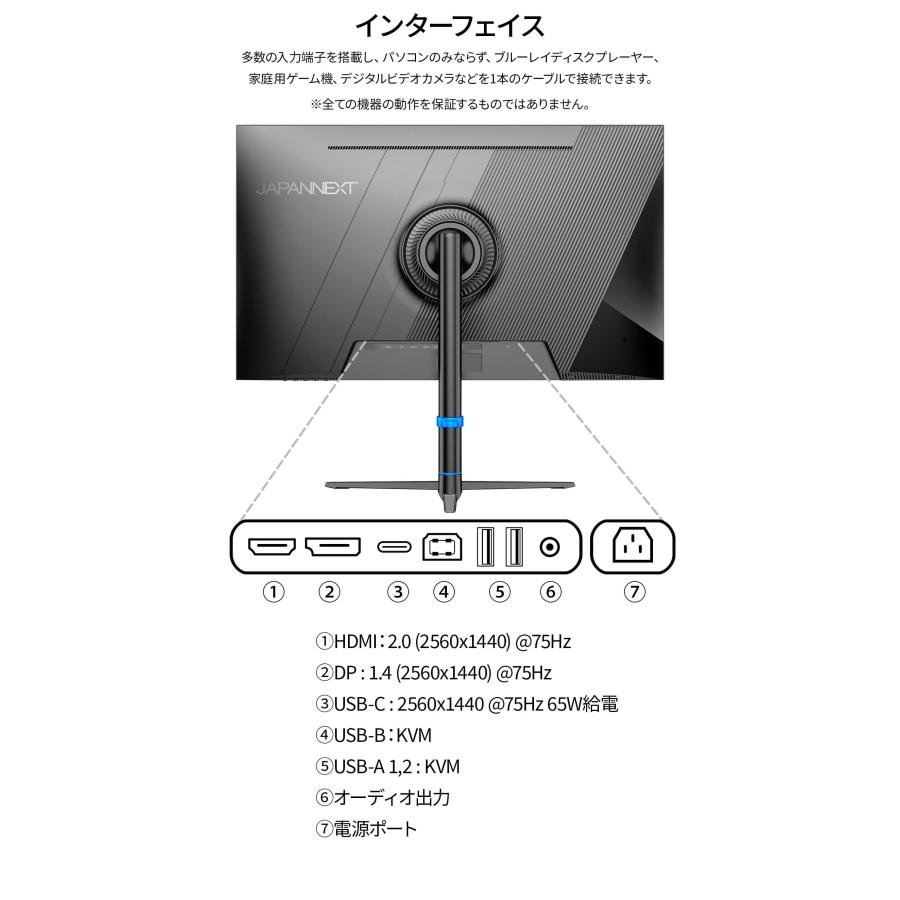 JAPANNEXT（ジャパンネクスト） JAPANNEXT 31.5インチ IPSパネル搭載