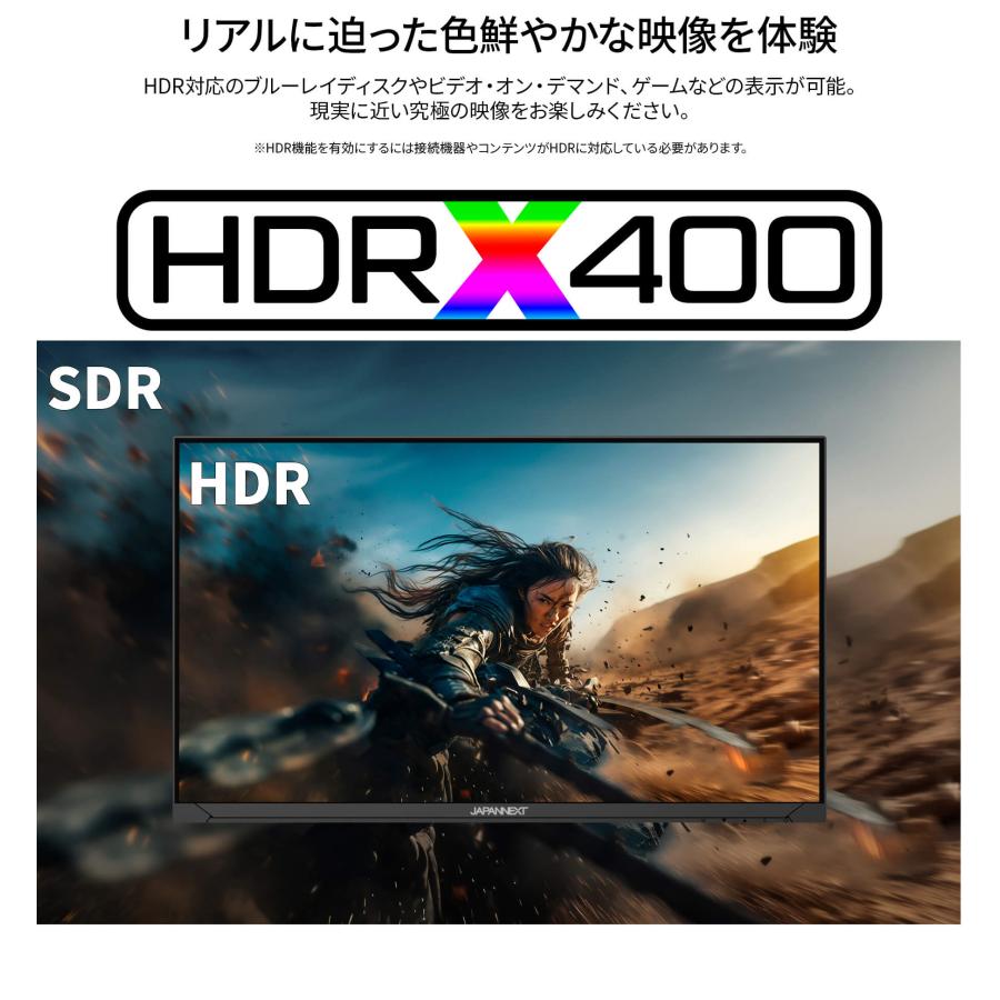 JAPANNEXT 23.8インチ IPSパネル搭載 200Hz対応 フルHD JAPANNEXT 23.8インチ IPSパネル搭載 200Hz対応 フルHD