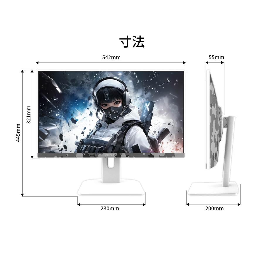 JAPANNEXT 23.8インチ IPS 200Hz フルHD ゲーミングモニター JN JAPANNEXT 23.8インチ IPS 200Hz フルHD ゲーミングモニター JN