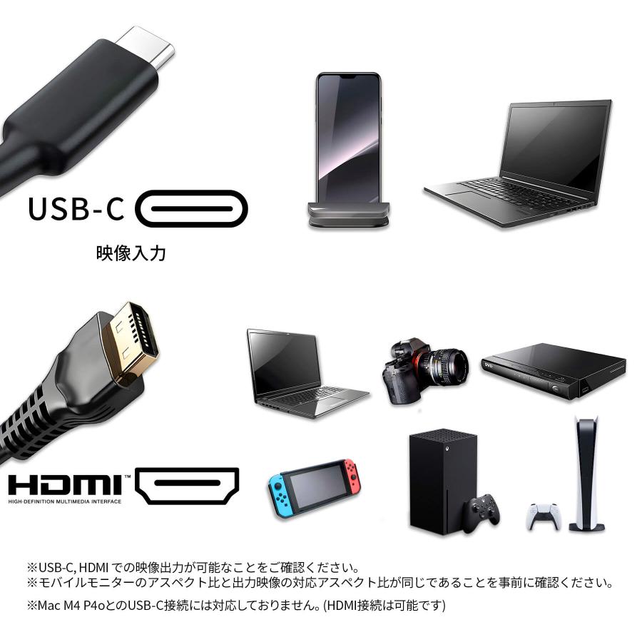 JAPANNEXT 23.8インチ IPSパネルx2搭載 フルHD解像度 大型デュアルモバイルモニター JN-DMD-IPS238F-C4 接続表示(実質32インチ) 【2年保証】ジャパンネクスト_15