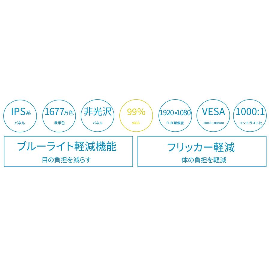 JAPANNEXT 液晶モニター 27インチ IPSパネル フルHD ワイド  75Hz PC HDMI VGA ノングレア スピーカー 高画質 薄型 JN-IPS270FLFHD ジャパンネクスト｜japannext｜05