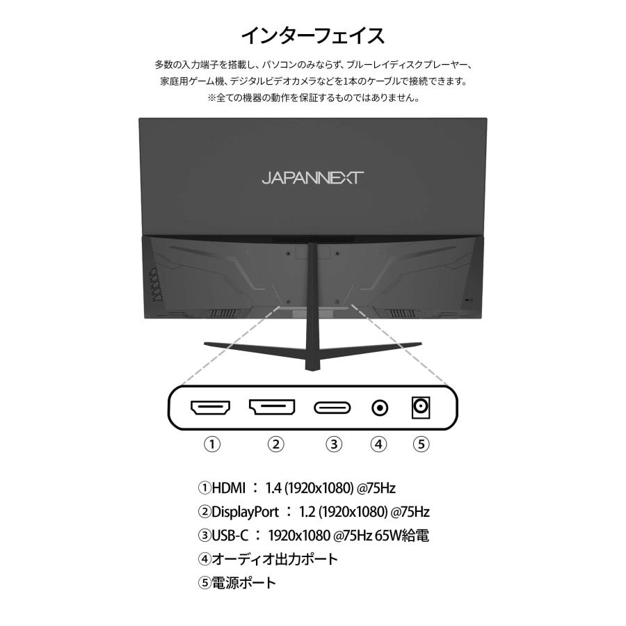 JAPANNEXT（ジャパンネクスト） JAPANNEXT 31.5インチ VAパネル搭載