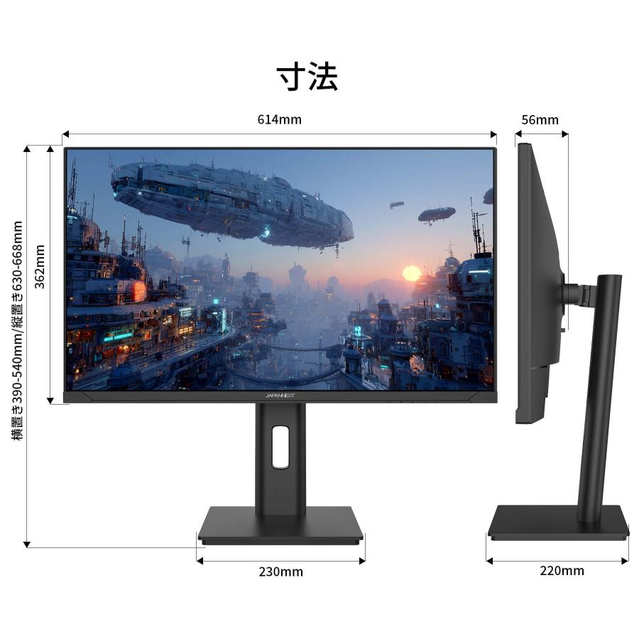 JAPANNEXT（ジャパンネクスト） JAPANNEXT 27インチ IPSパネル搭載