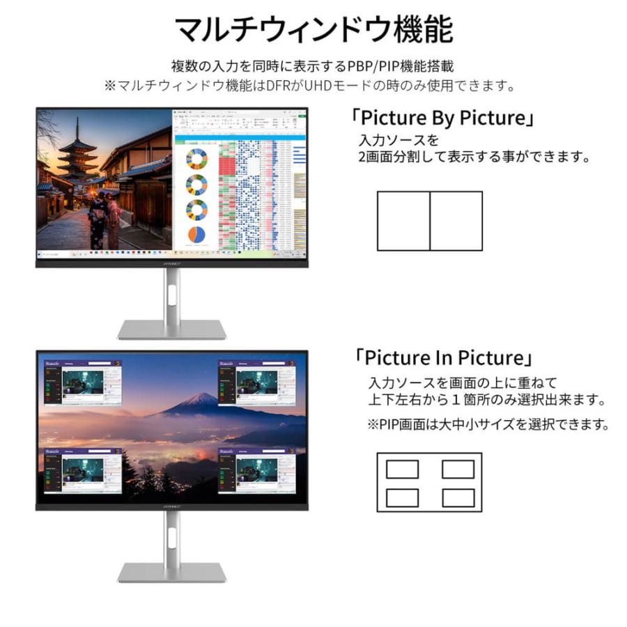 JAPANNEXT（ジャパンネクスト） JAPANNEXT 27インチ IPSパネル搭載 4K
