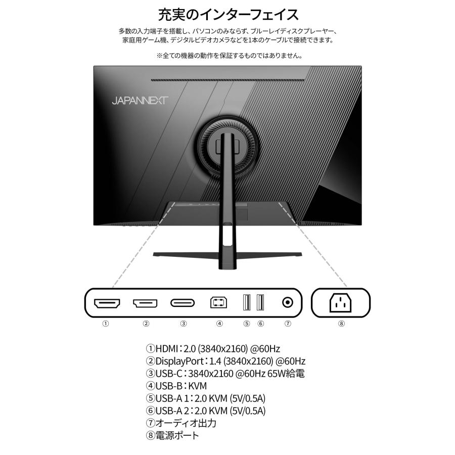 JAPANNEXT（ジャパンネクスト） JAPANNEXT 31.5インチ IPSパネル搭載