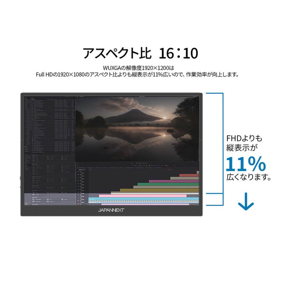 JAPANNEXT（ジャパンネクスト） JAPANNEXT 13.3インチ IPSパネル搭載
