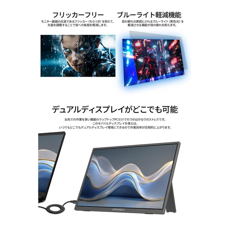 JAPANNEXT（ジャパンネクスト） JAPANNEXT 13.3インチ IPSパネル搭載
