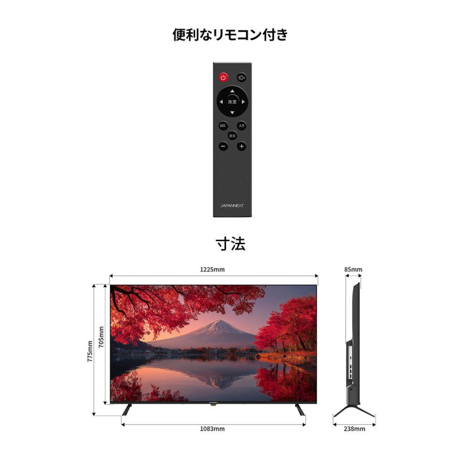 JAPANNEXT（ジャパンネクスト） 【2年保証モデル】 JAPANNEXT 55インチ
