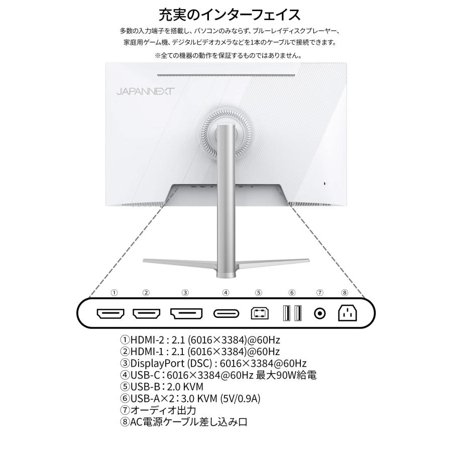 JAPANNEXT（ジャパンネクスト） JAPANNEXT 31.5インチ IPSパネル搭載