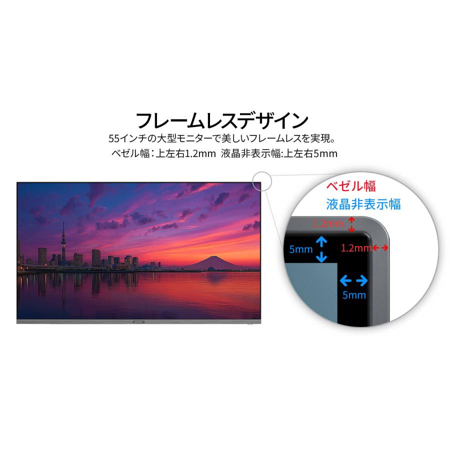 JAPANNEXT（ジャパンネクスト） 【2年保証モデル】 JAPANNEXT 55インチ