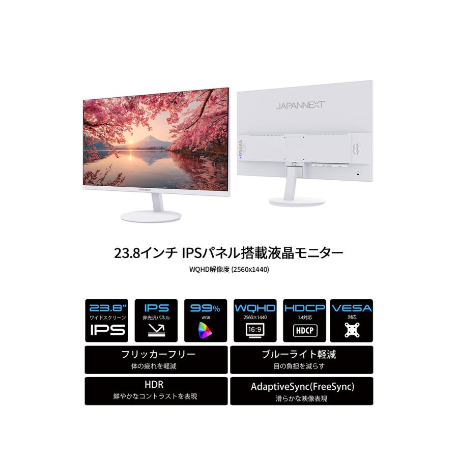 JAPANNEXT（ジャパンネクスト） JAPANNEXT 23.8インチ IPSパネル搭載