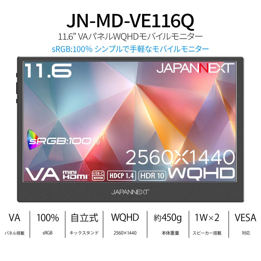 JAPANNEXT（ジャパンネクスト） 【ECサイト限定】JAPANNEXT 11.6インチ