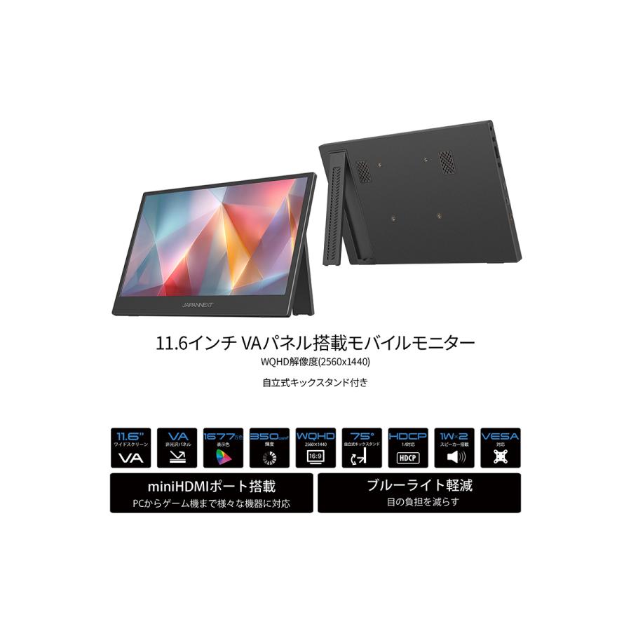 JAPANNEXT（ジャパンネクスト） 【ECサイト限定】JAPANNEXT 11.6インチ