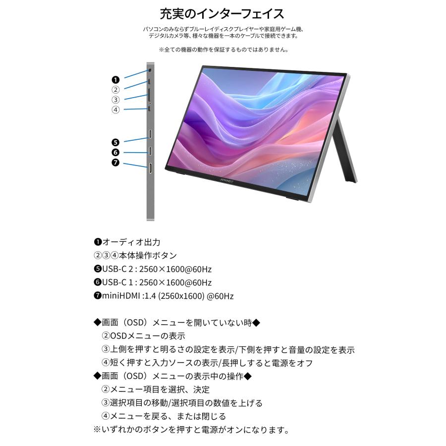 JAPANNEXT（ジャパンネクスト） 【ECサイト限定】JAPANNEXT 16インチ