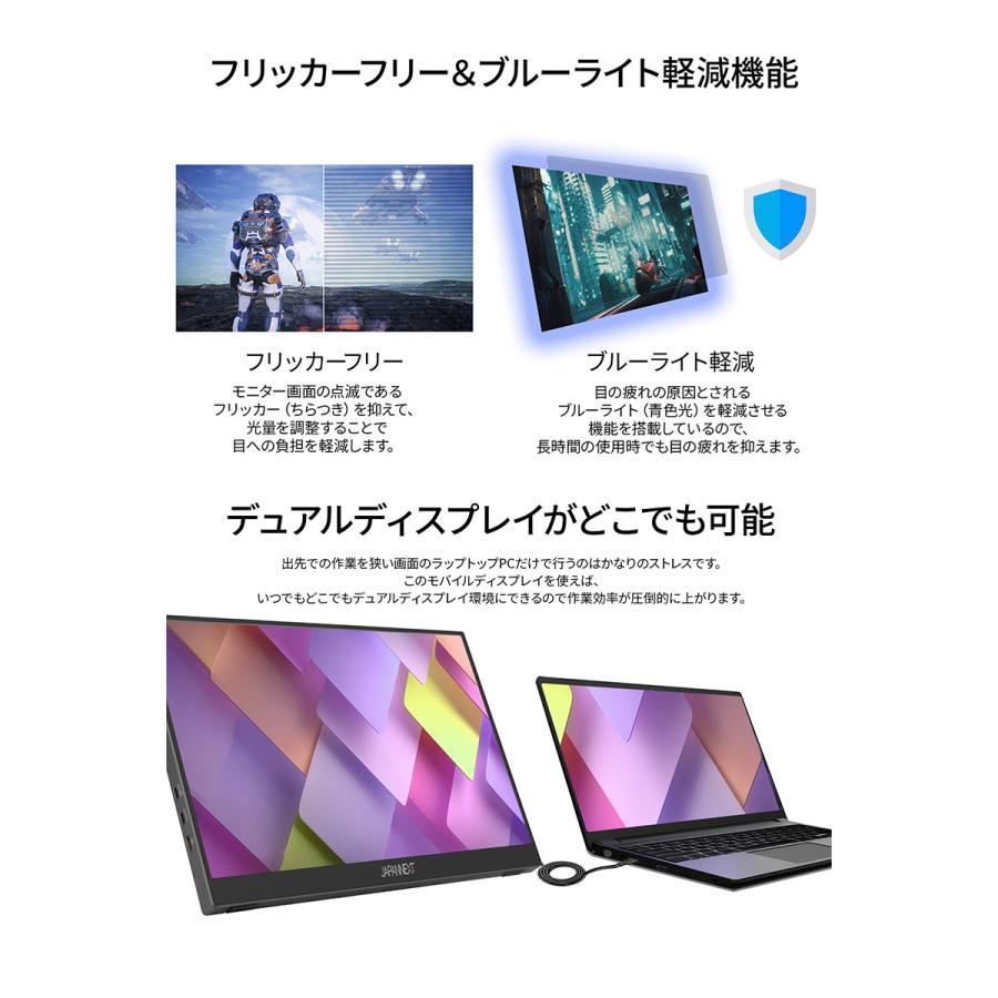 JAPANNEXT（ジャパンネクスト） JAPANNEXT 15.6インチ IPSパネル搭載