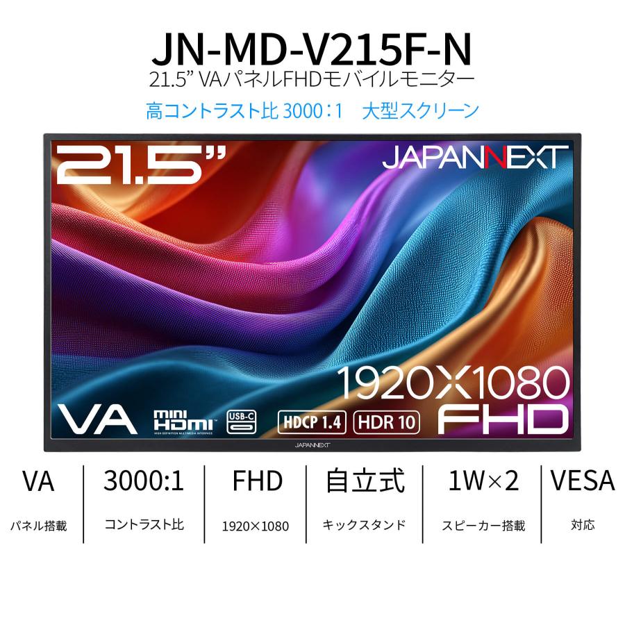 JAPANNEXT（ジャパンネクスト） JAPANNEXT 21.5インチ VAパネル搭載