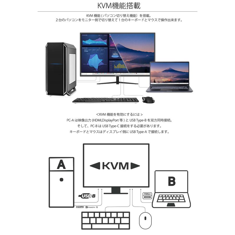 JAPANNEXT 液晶モニター 31.5インチ VAパネル 4K ワイド  60Hz PC HDMI USB DP ノングレア スピーカー 高画質 薄型 JN-V315UHDRC60W ジャパンネクスト｜japannext｜08