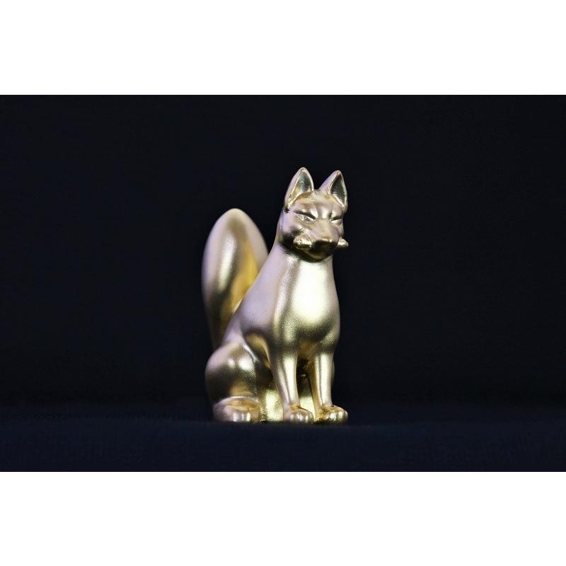 津田潔志作「金運霊狐」 純銀製24金鍍金 : 日本黎明社Yahoo!店 - 通販
