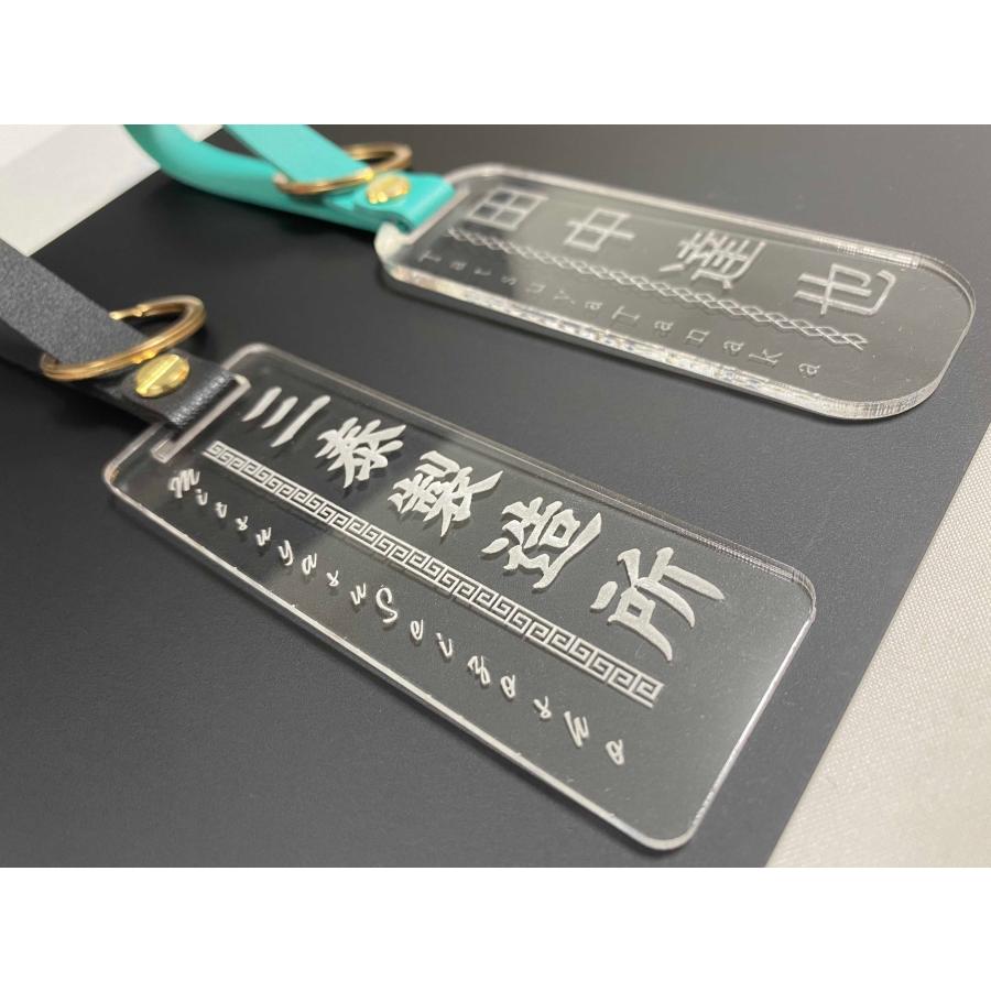 【新品未使用】TPC Scottsdale ゴルフ ネームプレート★希少★ ゴルフネームタグ 選べるベルトカラー8色 アクリル クリア 名前