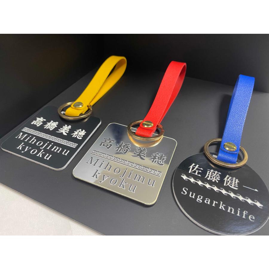 ★江戸文字ネームタグ★ ゴルフ ネームプレート★ ゴールド・シルバー★厚み3mm 江戸文字ネームタグ ゴールド・シルバー☆厚み3mm ゴルフ ネーム