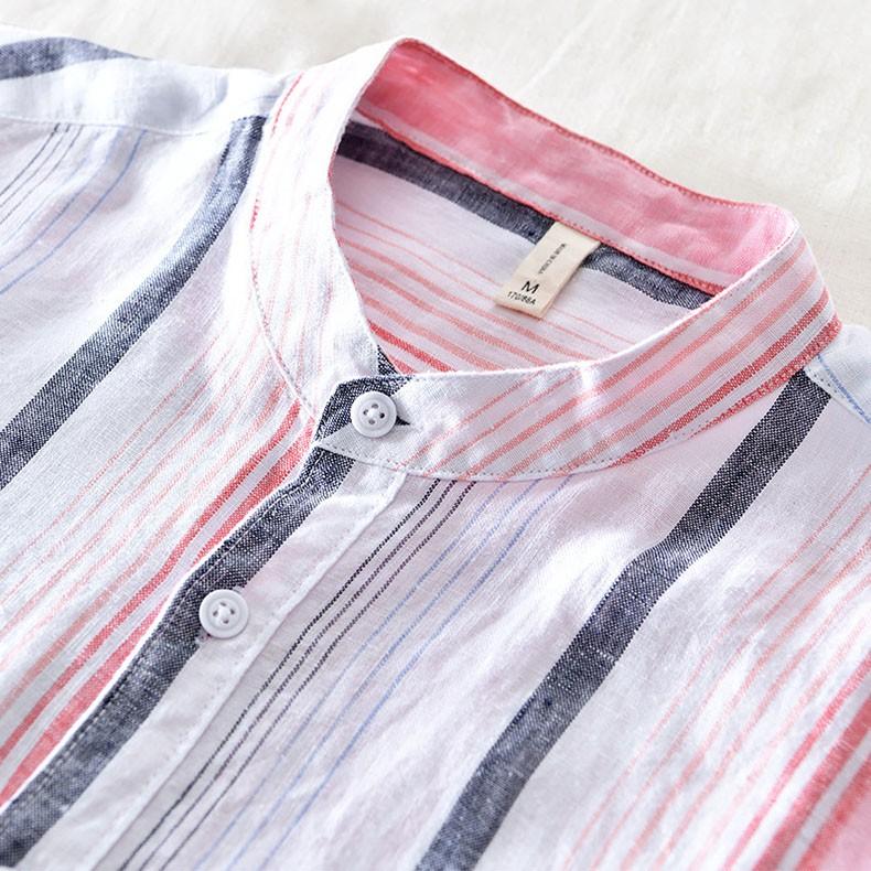 リネンシャツ 麻シャツ メンズ 半袖シャツ ストライプ柄 カジュアルシャツ リネン100 トップス 薄手 涼しい 夏 新作 30代 40代 50代 M Xxxl Mycs540 Nicole 通販 Yahoo ショッピング