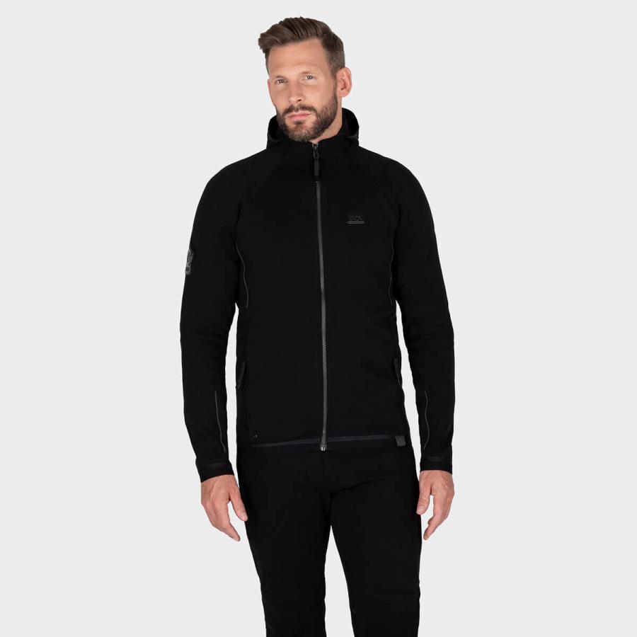 VTWELVE ブラック フルジップフーディ KNOX（ノックス） 【正規総代理店】ノックス シールド フルジップ