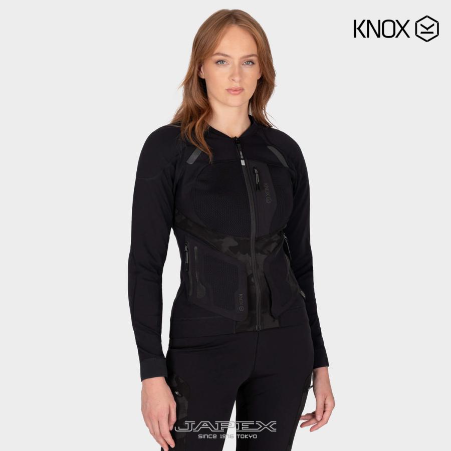 KNOX ブラック バイクジャケット 試着無料】バイク メッシュ ジャケット 春夏用 プロテクター