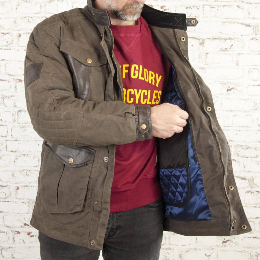 【正規総代理店】エイジオブグローリー ミッション ブラウン / Age of Glory バイク ワックス コットン ジャケット ライディング プロテクション ビンテージの画像