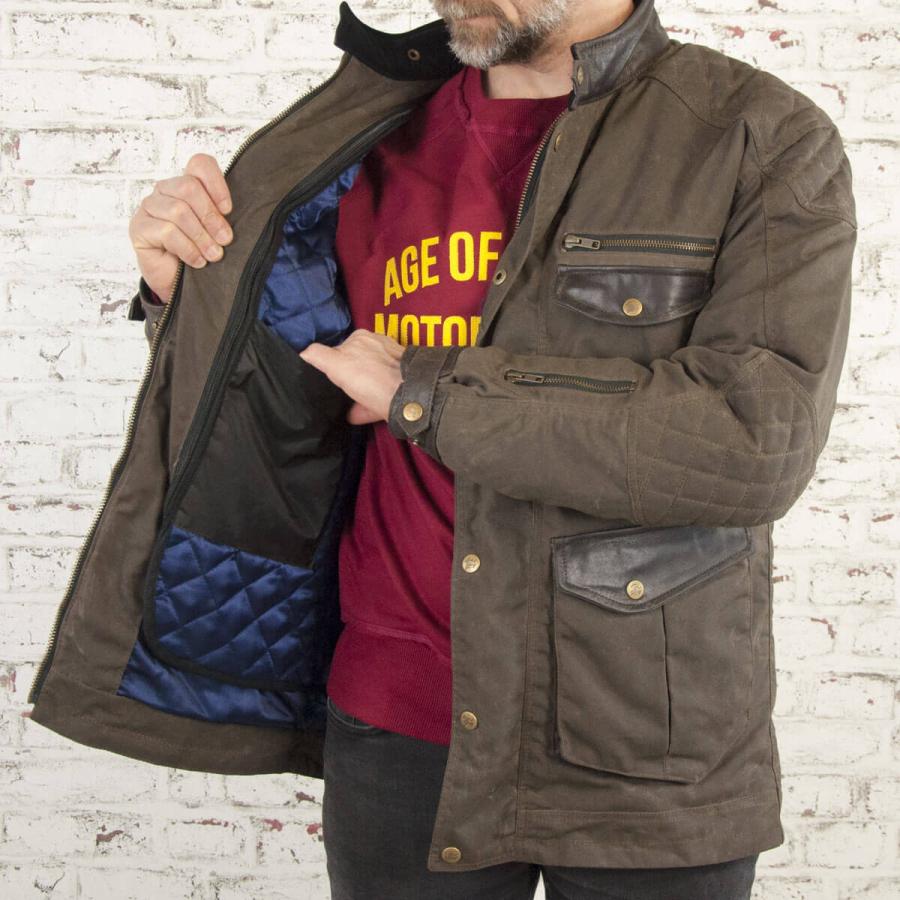 【正規総代理店】エイジオブグローリー ミッション ブラウン / Age of Glory バイク ワックス コットン ジャケット ライディング プロテクション ビンテージの画像
