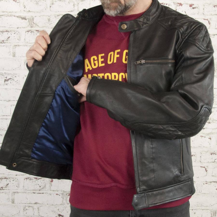 【正規総代理店】エイジオブグローリー ローグ ブラック / Age of Glory ライディング ライダース ジャケット バイク用 プロテクター付き 革ジャン 本革の画像
