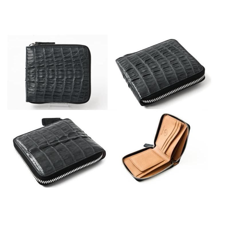 ゴダン クロコダイル ラウンドジッパー 黒8002 :8002bk1:japhinitem