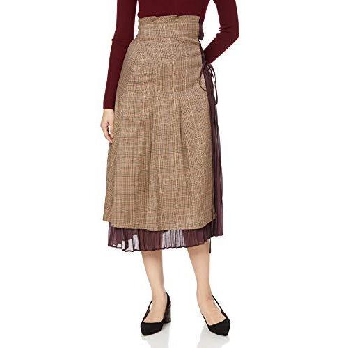 オンラインオファー リリーブラウン チェック柄プリーツスカート Lwfs4113 レディース Wine 日本 F Free サイズ 売り切り特価 Gaains Com