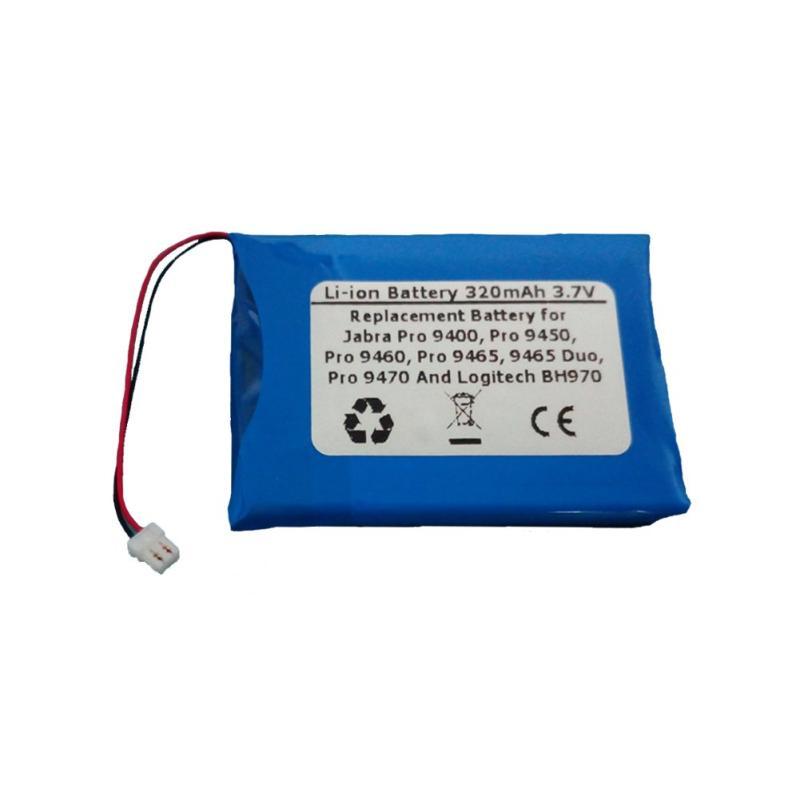320mAh/3.7V Replacement Battery for Jabra Pro 9400, Pro 9450, Pro 9460