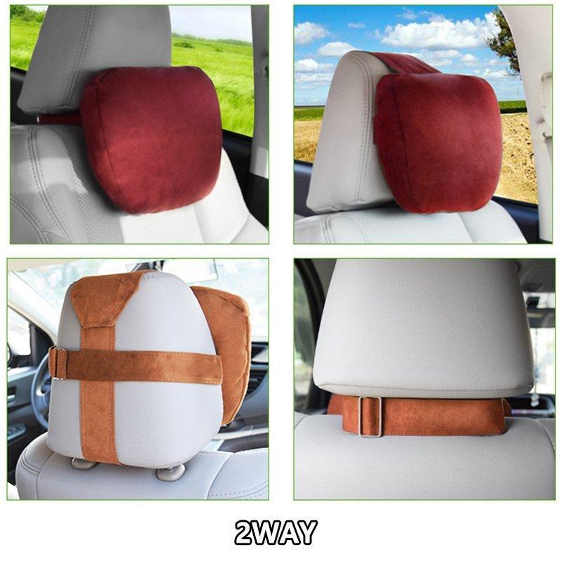 世界の人気ブランド ネックパッド 車用品 首枕 腰クッション 背もたれ 腰痛 ヘッドレスト ネックサポート 疲労軽減 クッション 低反発 ドライブ 運転 頚椎サポート カーアクセサリー Rmb Com Ar